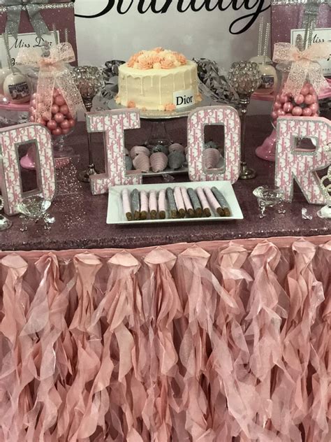 dior themed birthday party.